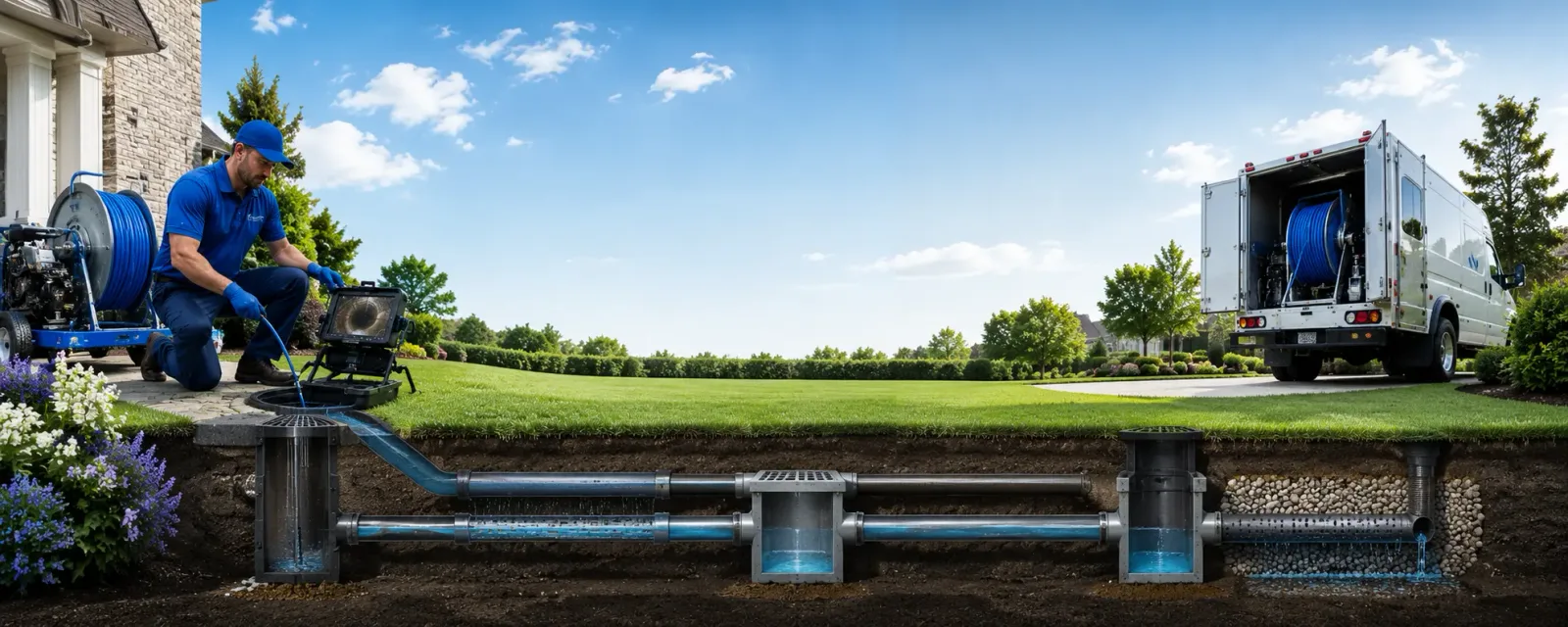 Outdoor drain cleaning information for Hickory Hills, IL